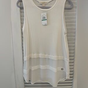 NWT Michael Kors, sheer sleeveless top